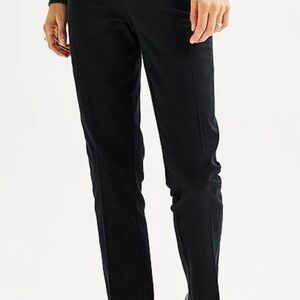 croft & barrow Black Straight Leg Pants